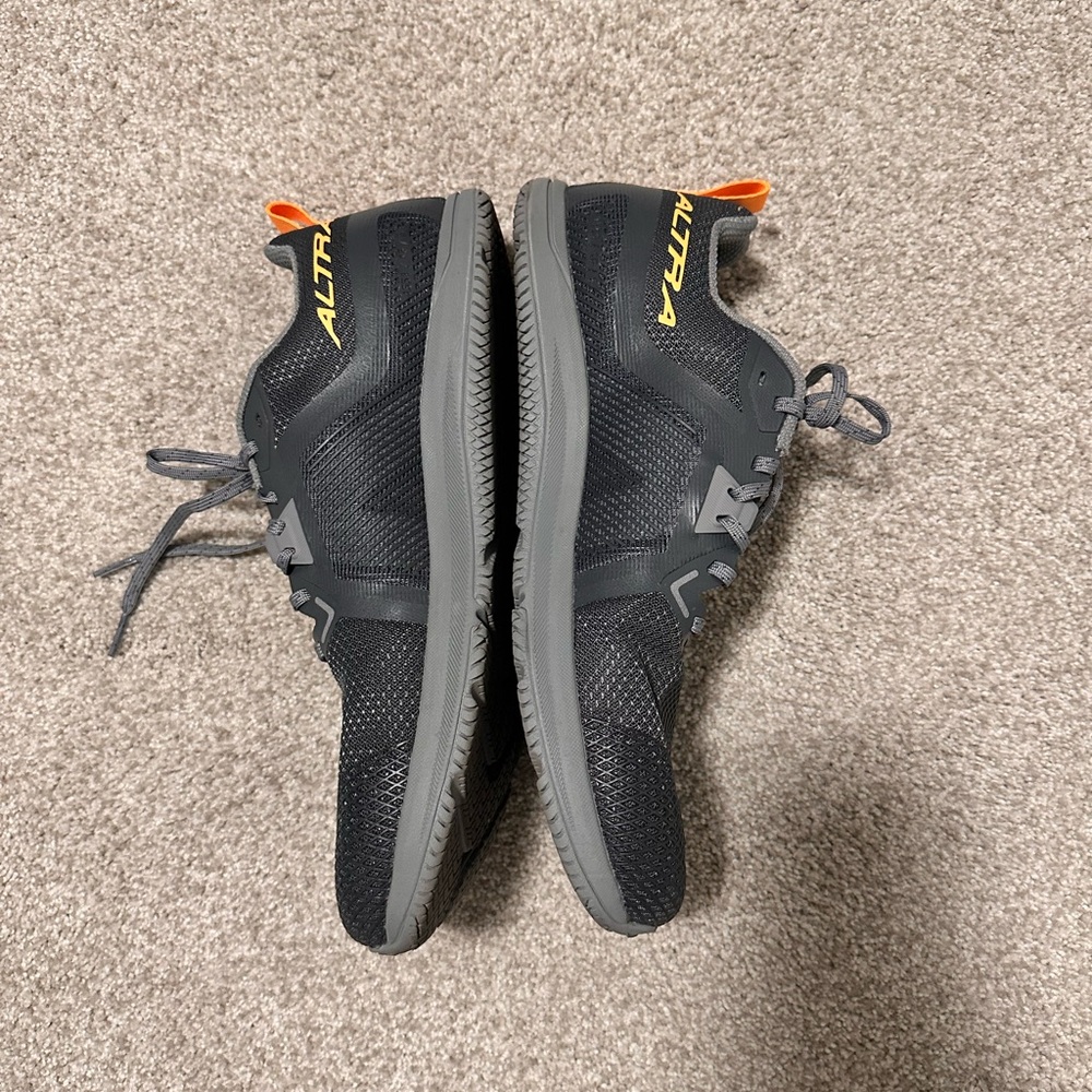 Altra Men's Athletic Shoes in Charcoal Gray with Orange Accents - Picture 5 of 7